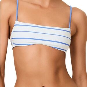New Solid and Striped Daniela Reversible Bikini Top and Bottom (both size small)